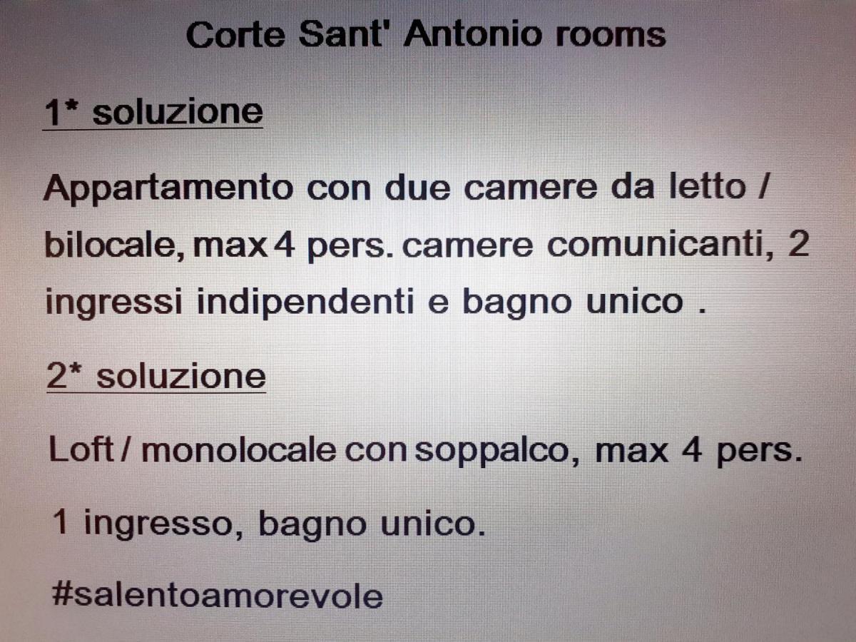 Corte Sant'Antonio Rooms Martano Eksteriør bilde